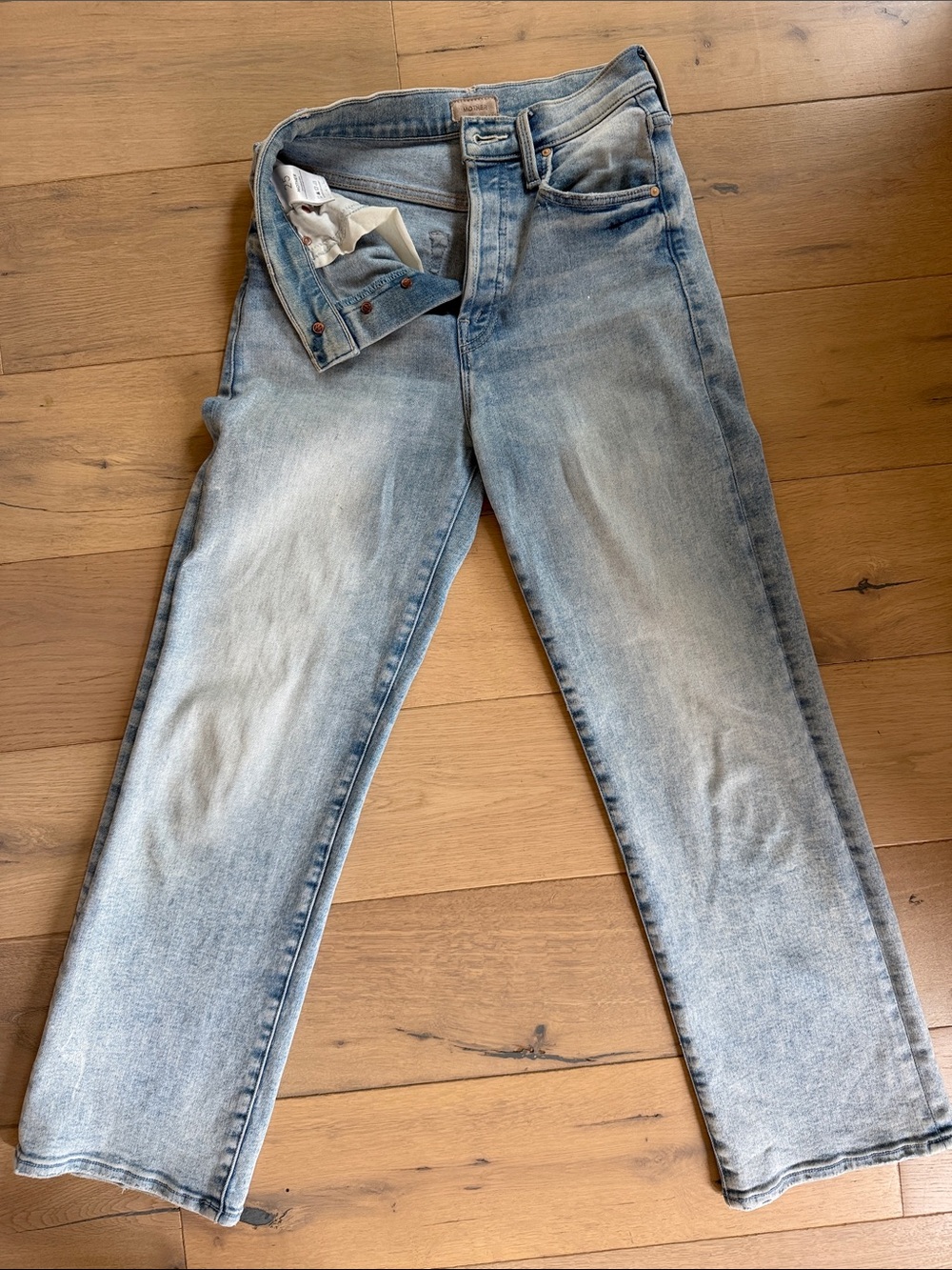 MOTHER Men's Light Blue Straight Jeans